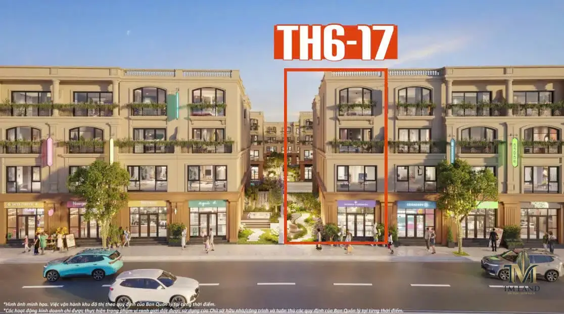 Liền Kề Thiên Hà – Trục đường được xây dựng ít căn, gần đường lớn sáng tạo, kết nối thuận tiện tới các tiện ích của dự án. – TH6-17 | Vinhomes Golden City