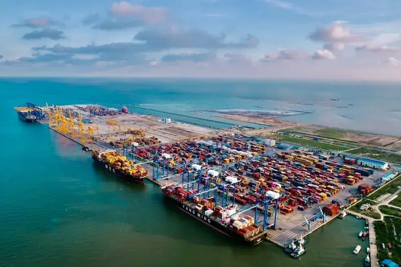 Cảng container quốc tế Lạch Huyện, Hải Phòng nhìn từ trên cao